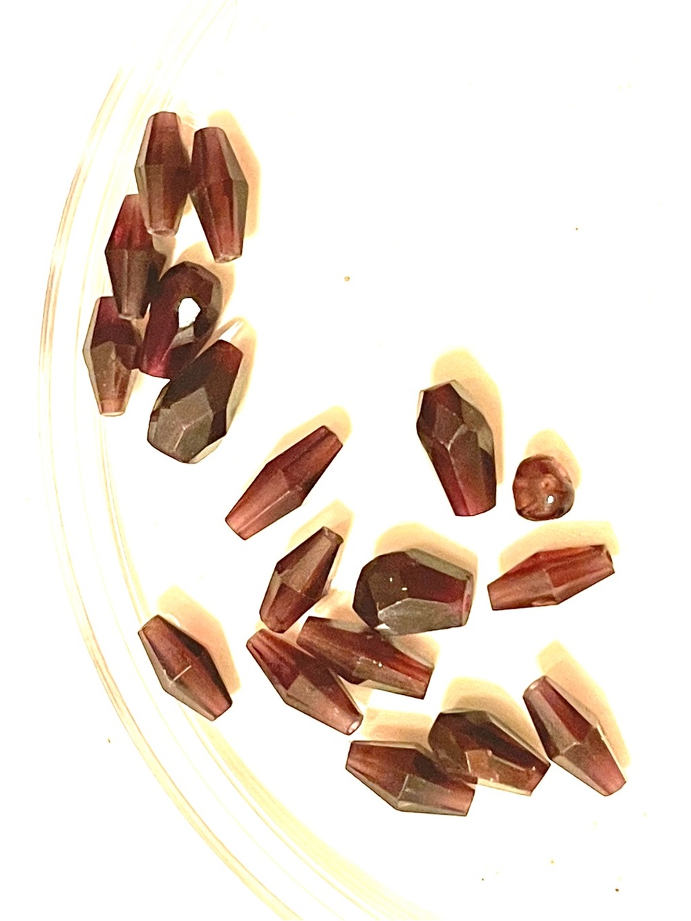 Lot of Faceted Garnet Beads